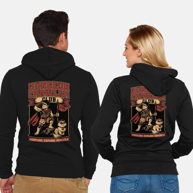 Dungeon Crawler Club-Unisex-Zip-Up-Sweatshirt-Studio Mootant