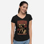 Dungeon Crawler Club-Womens-V-Neck-Tee-Studio Mootant