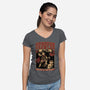 Dungeon Crawler Club-Womens-V-Neck-Tee-Studio Mootant