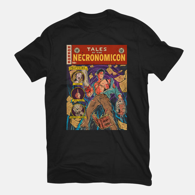 Tales Of The Necronomicon-Unisex-Basic-Tee-Green Devil