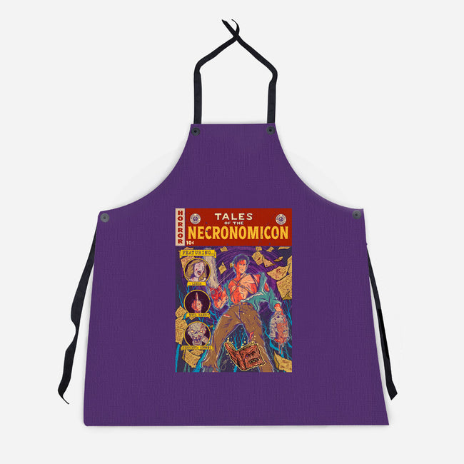 Tales Of The Necronomicon-Unisex-Kitchen-Apron-Green Devil