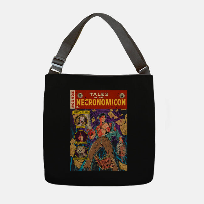 Tales Of The Necronomicon-None-Adjustable Tote-Bag-Green Devil