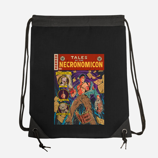 Tales Of The Necronomicon-None-Drawstring-Bag-Green Devil