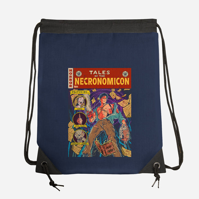Tales Of The Necronomicon-None-Drawstring-Bag-Green Devil
