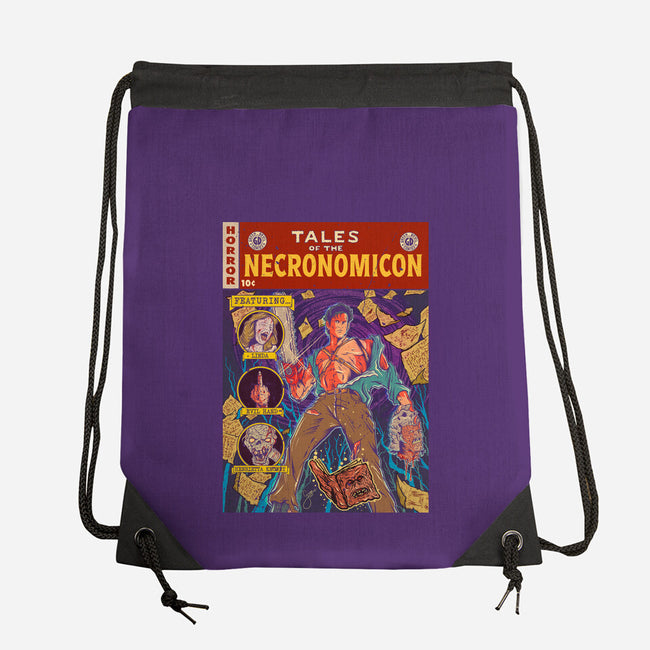 Tales Of The Necronomicon-None-Drawstring-Bag-Green Devil
