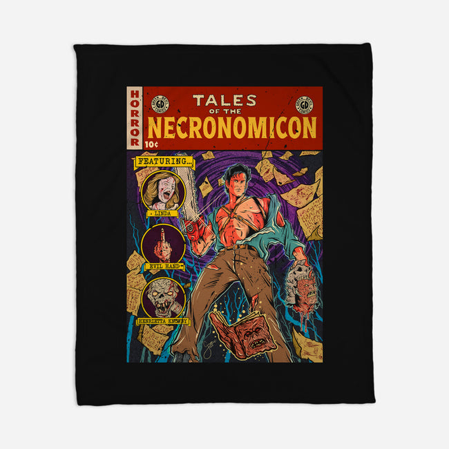 Tales Of The Necronomicon-None-Fleece-Blanket-Green Devil