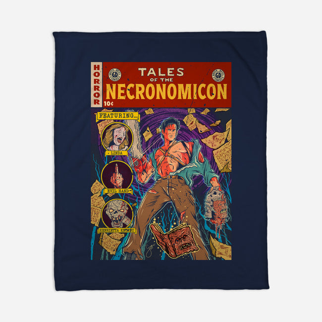 Tales Of The Necronomicon-None-Fleece-Blanket-Green Devil