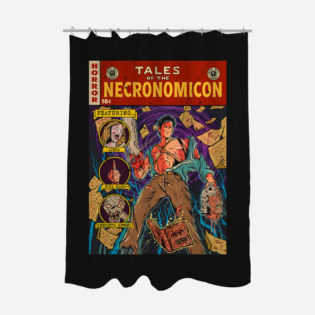 Tales Of The Necronomicon-None-Polyester-Shower Curtain-Green Devil