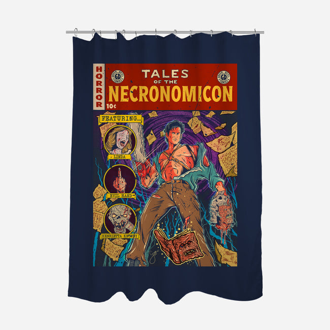 Tales Of The Necronomicon-None-Polyester-Shower Curtain-Green Devil