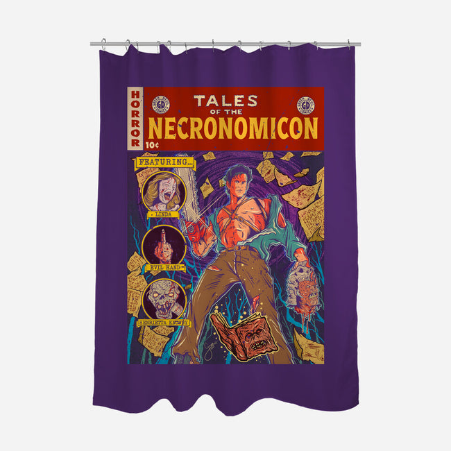 Tales Of The Necronomicon-None-Polyester-Shower Curtain-Green Devil