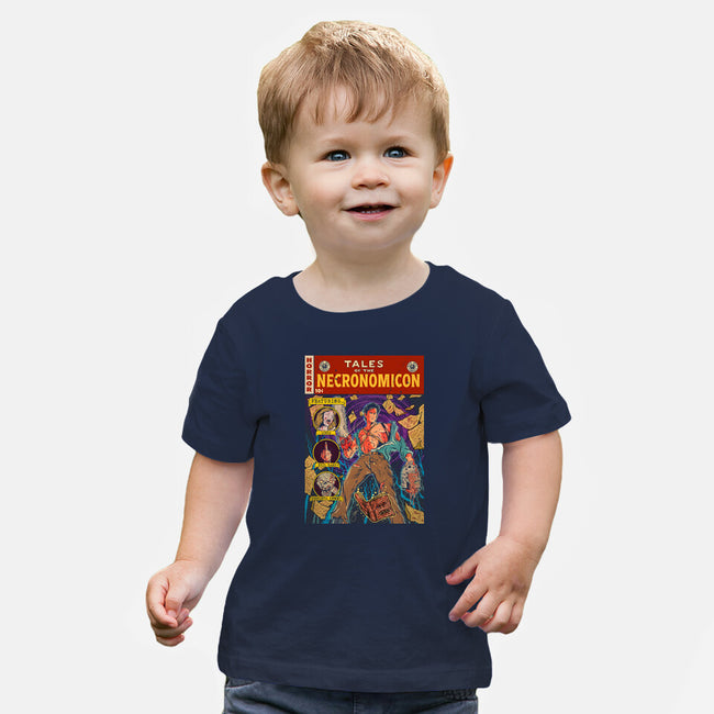 Tales Of The Necronomicon-Baby-Basic-Tee-Green Devil