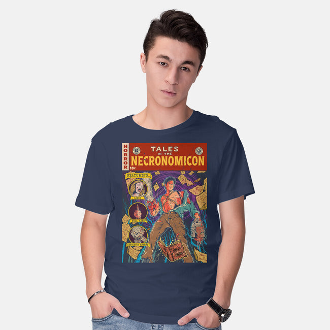 Tales Of The Necronomicon-Mens-Basic-Tee-Green Devil