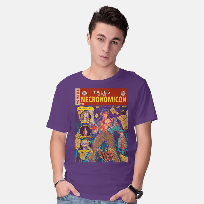 Tales Of The Necronomicon-Mens-Basic-Tee-Green Devil
