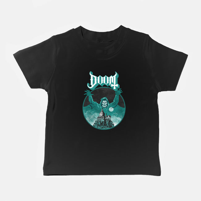 Latveria Castle-Baby-Basic-Tee-joerawks