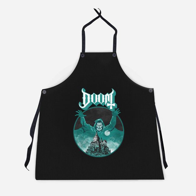 Latveria Castle-Unisex-Kitchen-Apron-joerawks