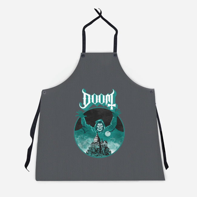 Latveria Castle-Unisex-Kitchen-Apron-joerawks