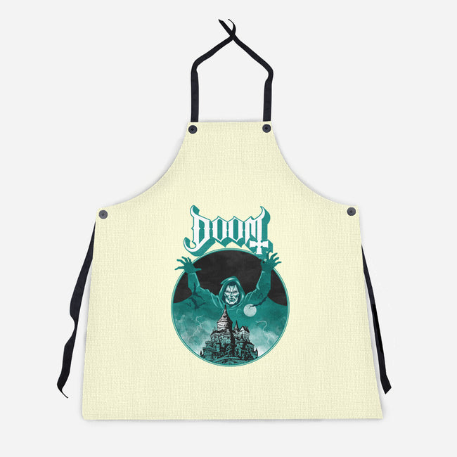Latveria Castle-Unisex-Kitchen-Apron-joerawks