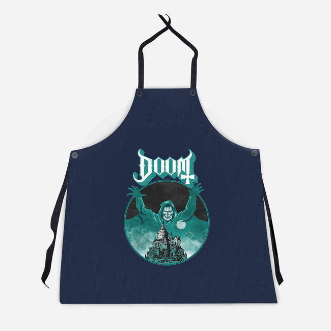 Latveria Castle-Unisex-Kitchen-Apron-joerawks