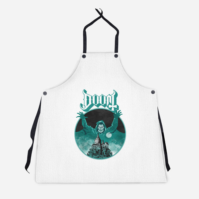 Latveria Castle-Unisex-Kitchen-Apron-joerawks