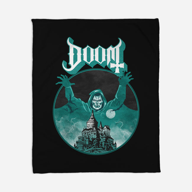 Latveria Castle-None-Fleece-Blanket-joerawks