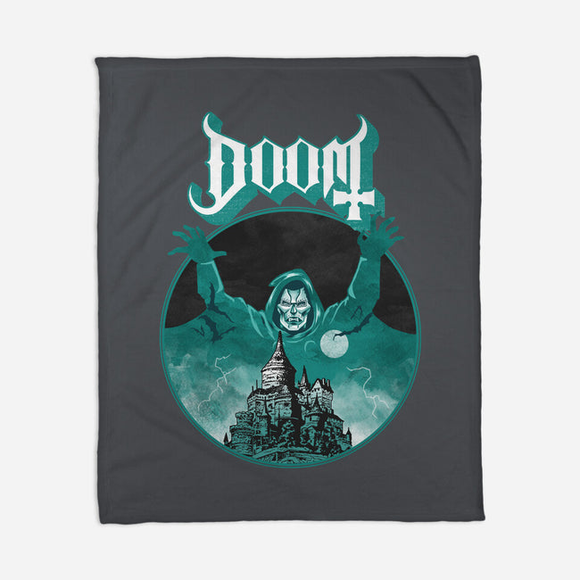 Latveria Castle-None-Fleece-Blanket-joerawks