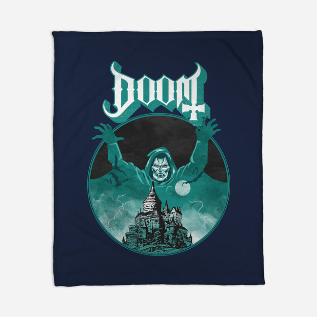 Latveria Castle-None-Fleece-Blanket-joerawks