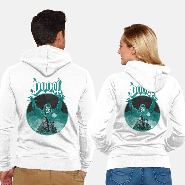 Latveria Castle-Unisex-Zip-Up-Sweatshirt-joerawks