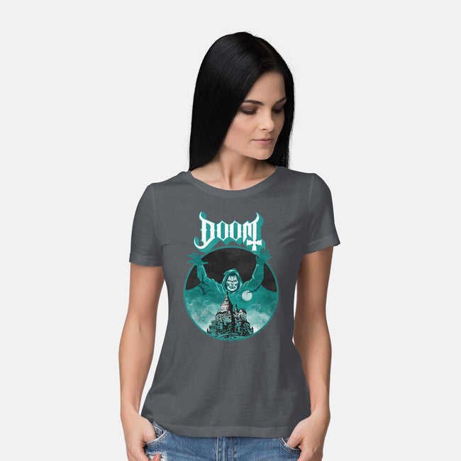 Latveria Castle-Womens-Basic-Tee-joerawks