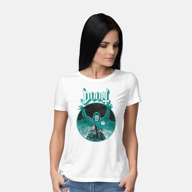 Latveria Castle-Womens-Basic-Tee-joerawks