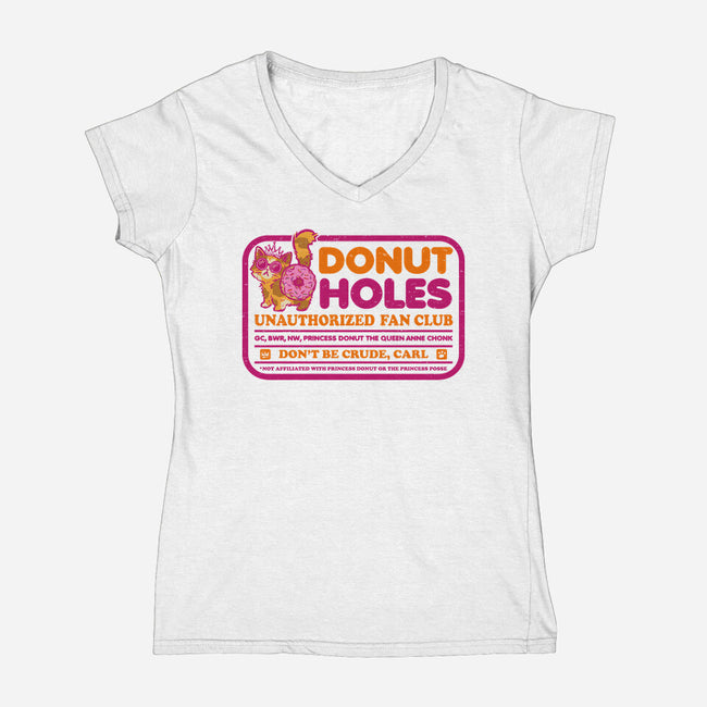 The Donut Holes-Womens-V-Neck-Tee-kg07