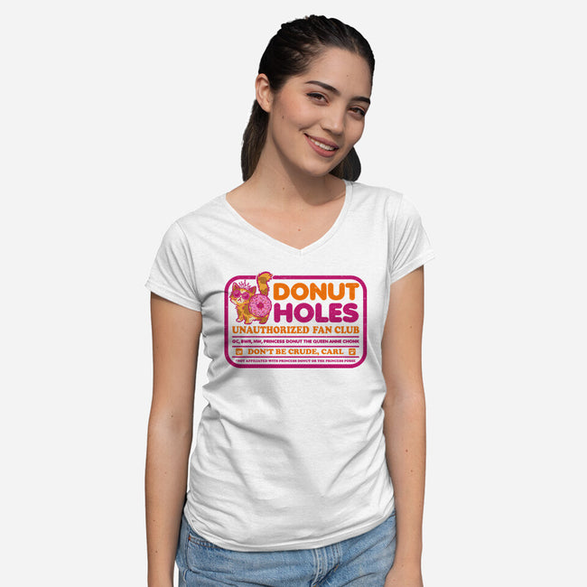 The Donut Holes-Womens-V-Neck-Tee-kg07