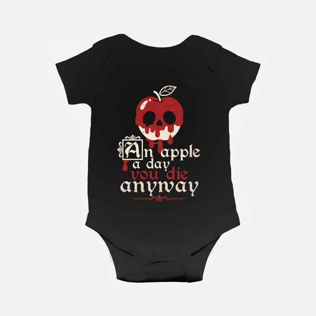 Poisoned Apple A Day-Baby-Basic-Onesie-NemiMakeit