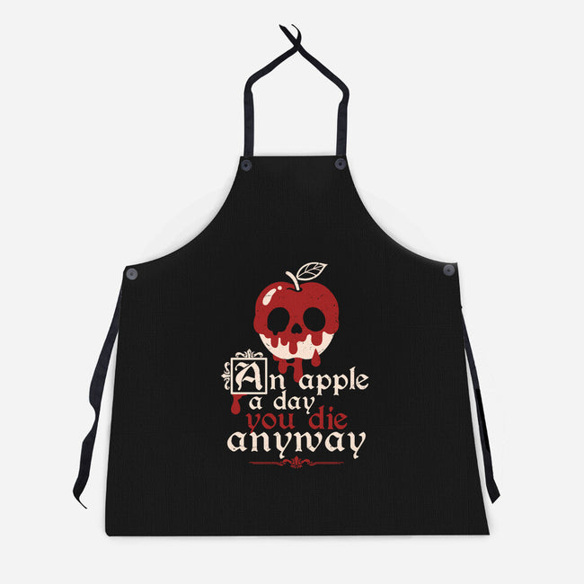 Poisoned Apple A Day-Unisex-Kitchen-Apron-NemiMakeit