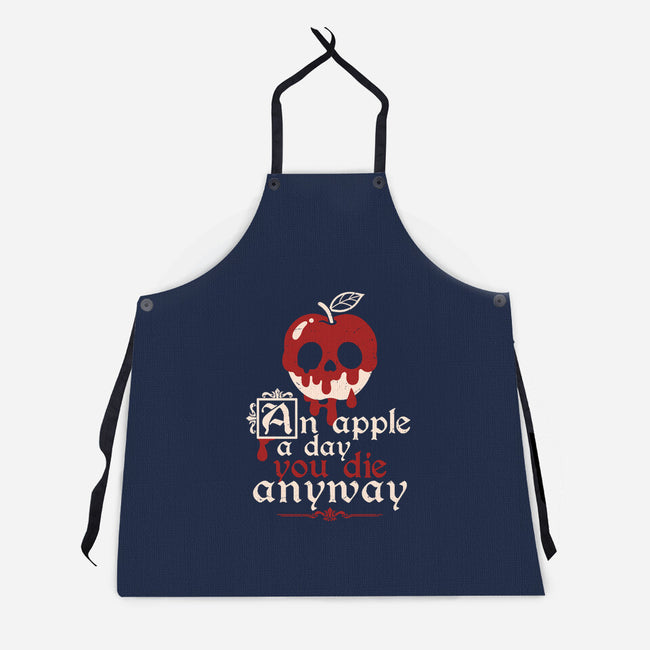 Poisoned Apple A Day-Unisex-Kitchen-Apron-NemiMakeit