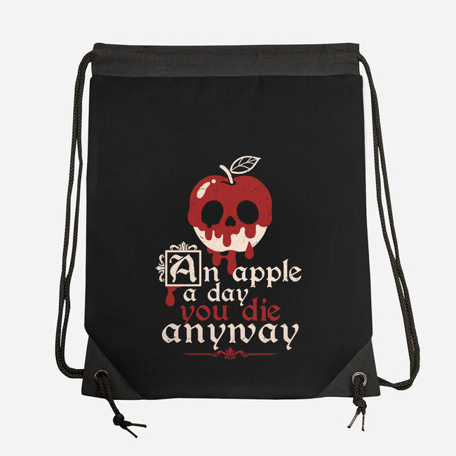 Poisoned Apple A Day-None-Drawstring-Bag-NemiMakeit