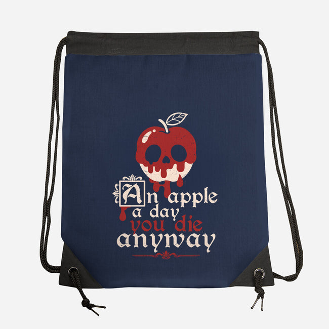 Poisoned Apple A Day-None-Drawstring-Bag-NemiMakeit