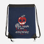 Poisoned Apple A Day-None-Drawstring-Bag-NemiMakeit