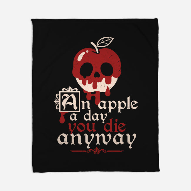 Poisoned Apple A Day-None-Fleece-Blanket-NemiMakeit