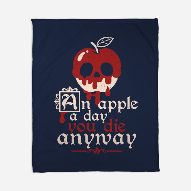 Poisoned Apple A Day-None-Fleece-Blanket-NemiMakeit