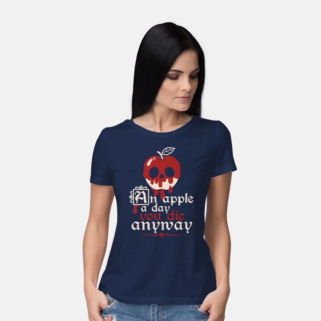 Poisoned Apple A Day-Womens-Basic-Tee-NemiMakeit