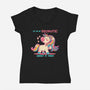 Let Me Be Dramatic About It-Womens-V-Neck-Tee-TechraNova
