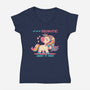 Let Me Be Dramatic About It-Womens-V-Neck-Tee-TechraNova