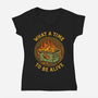 What A Time-Womens-V-Neck-Tee-kg07