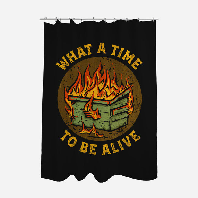 What A Time-None-Polyester-Shower Curtain-kg07