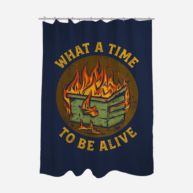 What A Time-None-Polyester-Shower Curtain-kg07