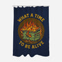 What A Time-None-Polyester-Shower Curtain-kg07
