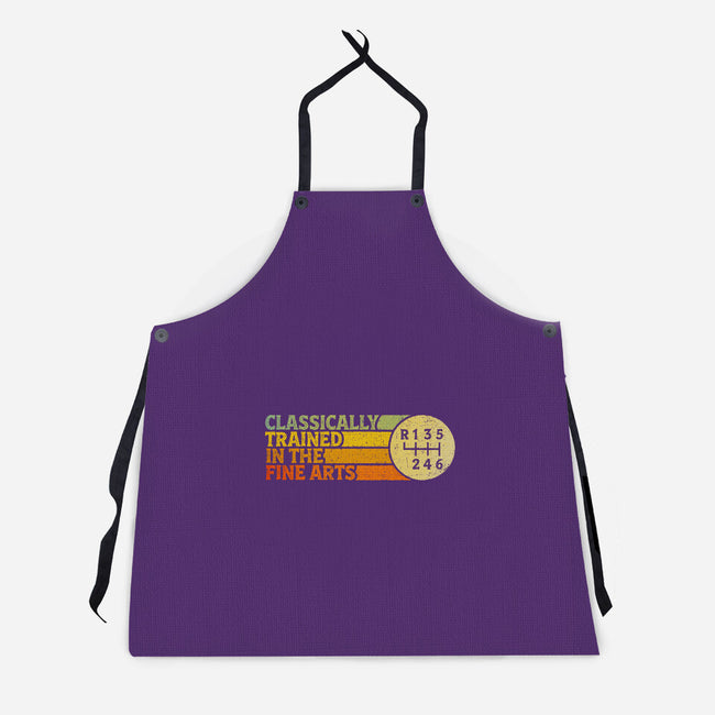 Trained In The Fine Arts-Unisex-Kitchen-Apron-kg07