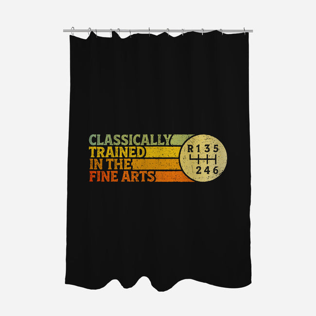 Trained In The Fine Arts-None-Polyester-Shower Curtain-kg07