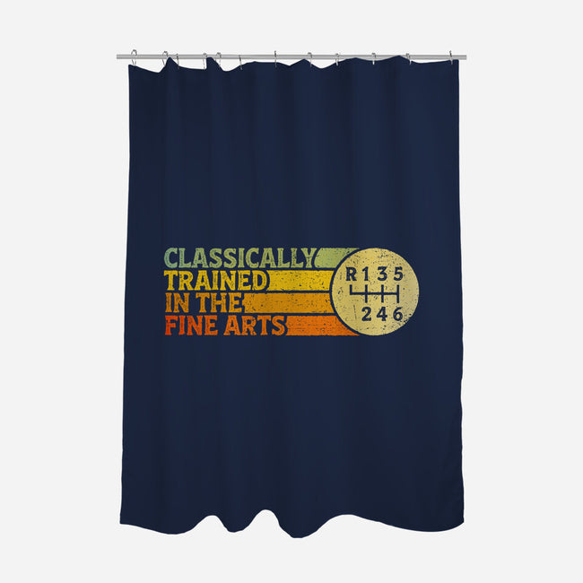 Trained In The Fine Arts-None-Polyester-Shower Curtain-kg07