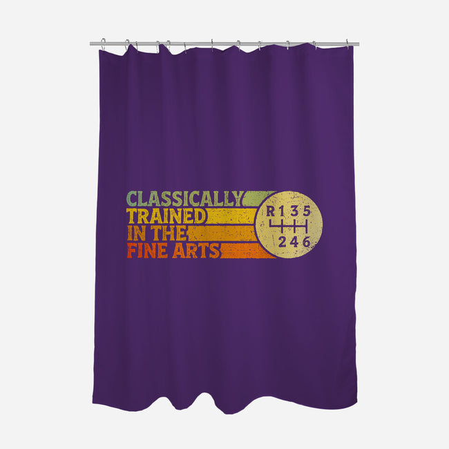 Trained In The Fine Arts-None-Polyester-Shower Curtain-kg07